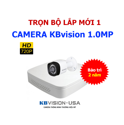 Trọn bộ 1 Camera KBvision 1.0MP