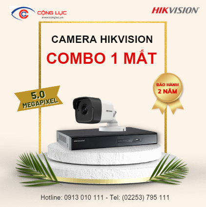 Trọn Bộ 1 Camera Hikvision 5.0 Megapixel