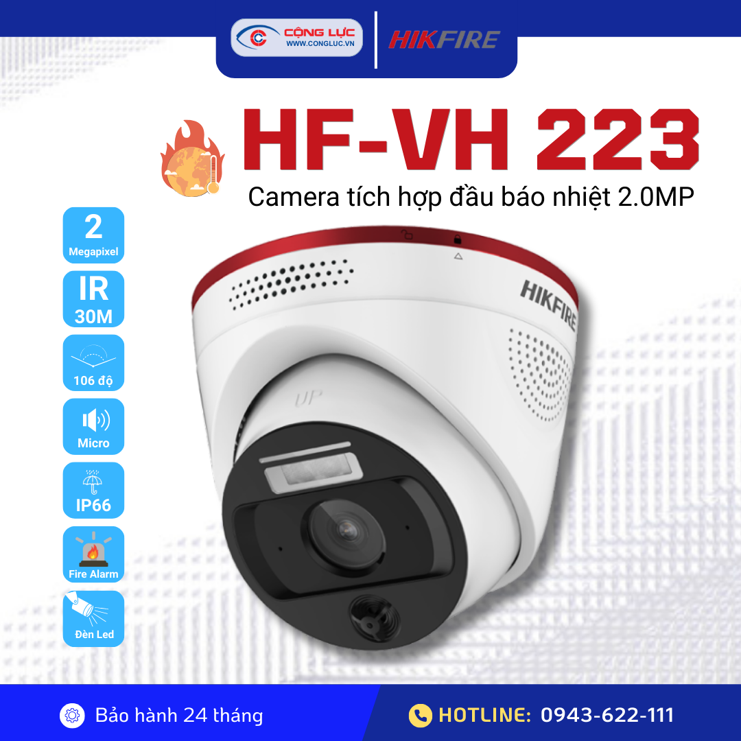 Camera báo cháy HIKFIRE 2MP HF-VH223