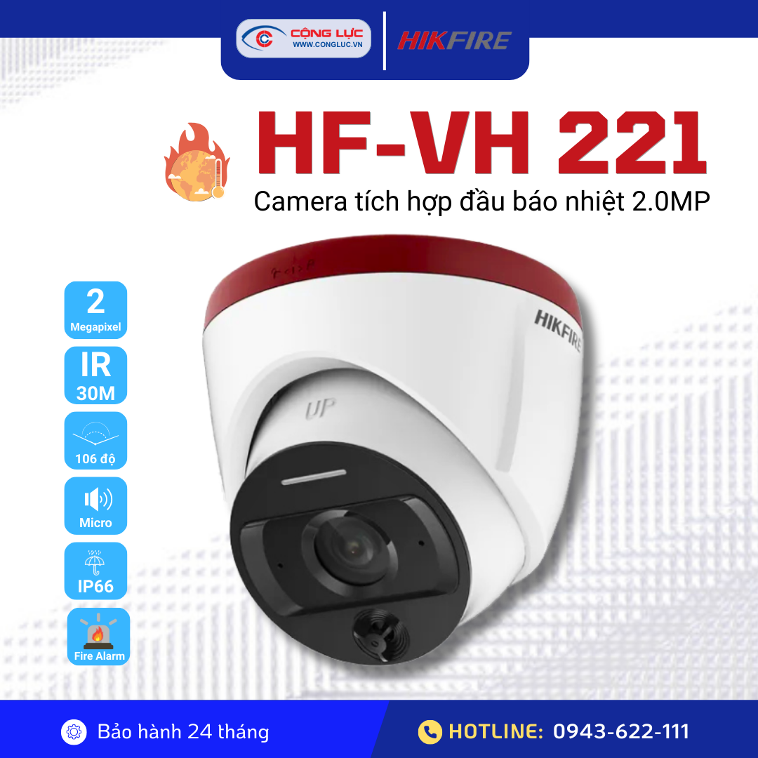 Camera báo cháy HIKFIRE 2MP HF-VH221