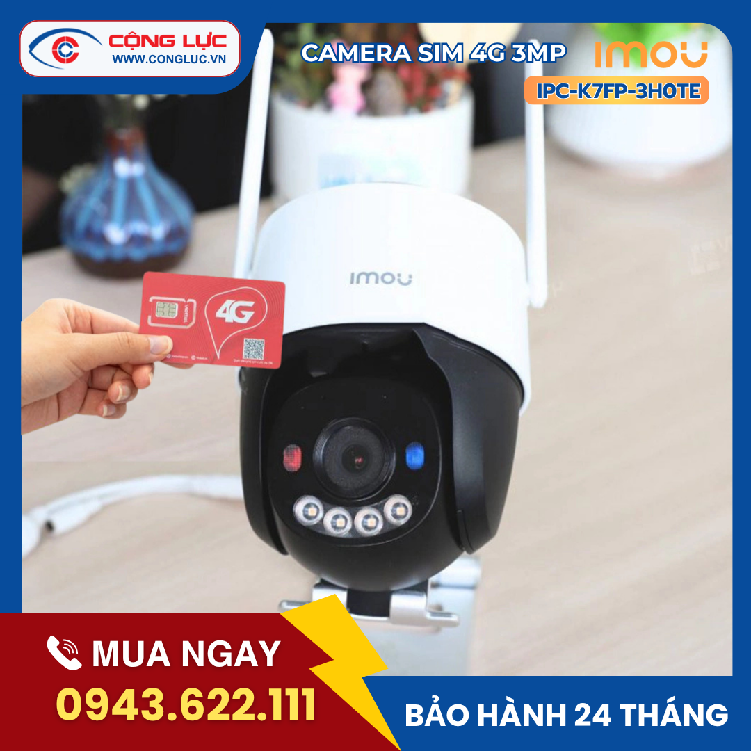 Camera IMOU sim 4G Cruiser SC 4G 3MP IPC-K7FP-3H0TE