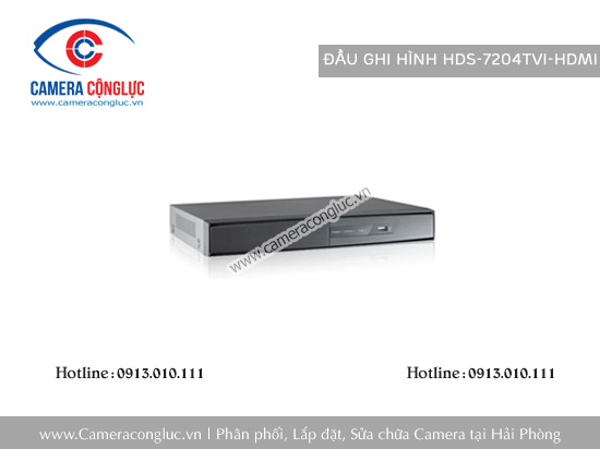 Đầu ghi hình HDS-7204TVI-HDMI 4 kênh, 1 SATA