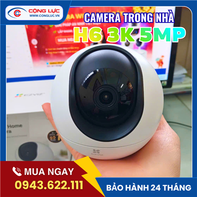 Camera Wifi Trong Nhà Ezviz H6 3K 5MP