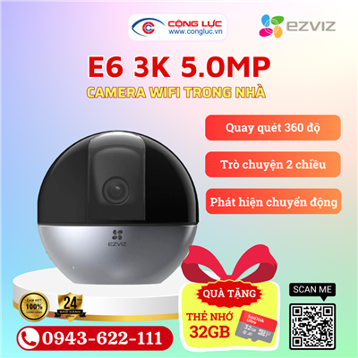 Camera Wifi Ezviz E6 3K 5MP