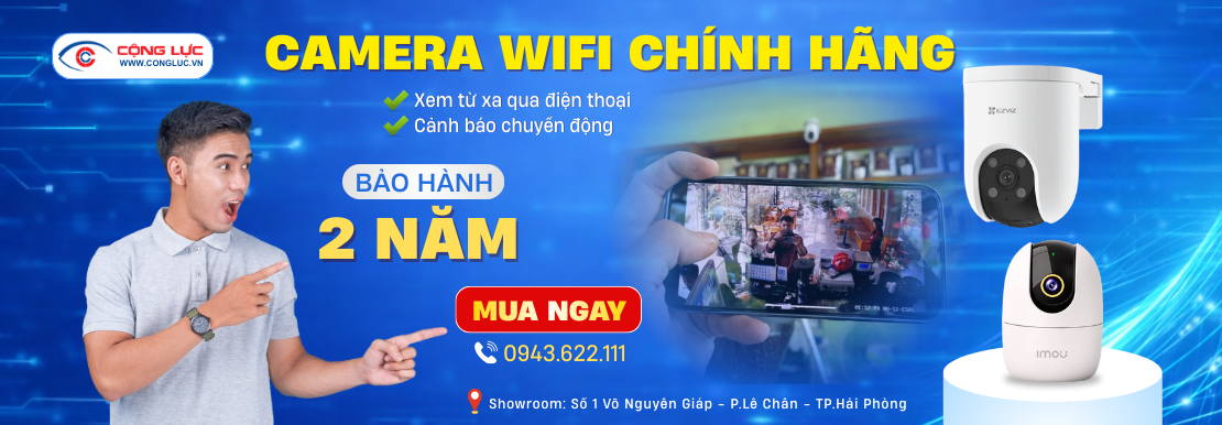 Lắp đặt camera wifi chính hãng giá rẻ nhất Hải Phòng